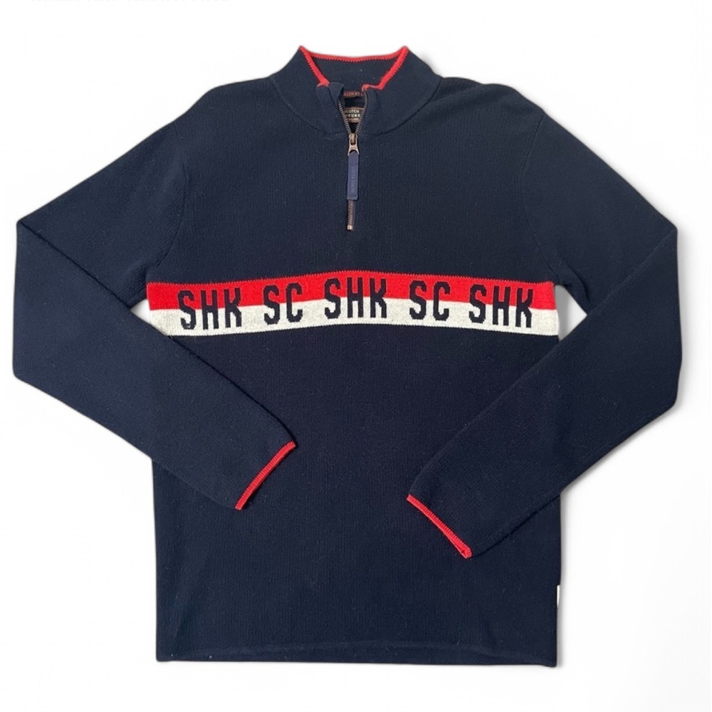 Scotch Shrunk Quarter Zip, Size 12
